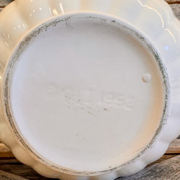 1992 Vintage Fitz and Floyd Omnibus Fruit Basket Tea Pot w/ Red Bow - Picture 10 of 10